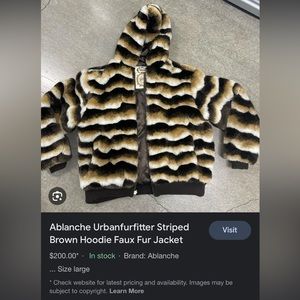 Faux fur winter coat